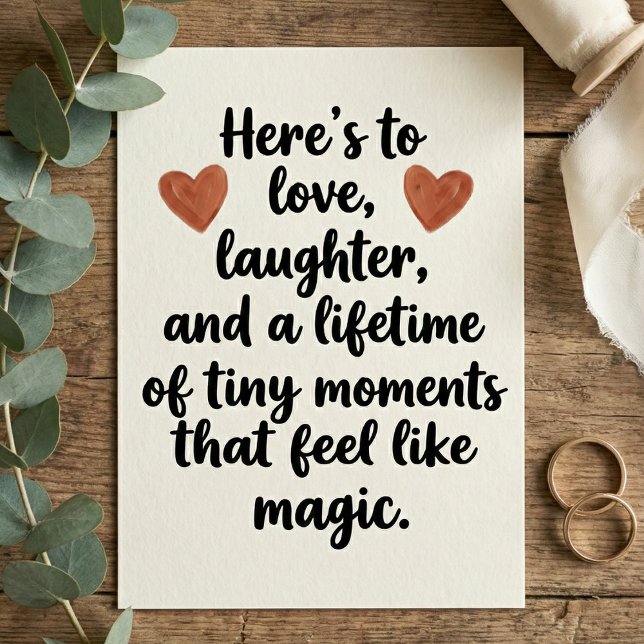 Carte Love Quote Wedding Engagement Party (Créateur téléchargé)