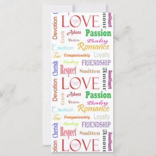 Carte Love Synonyms par Shirley Taylor