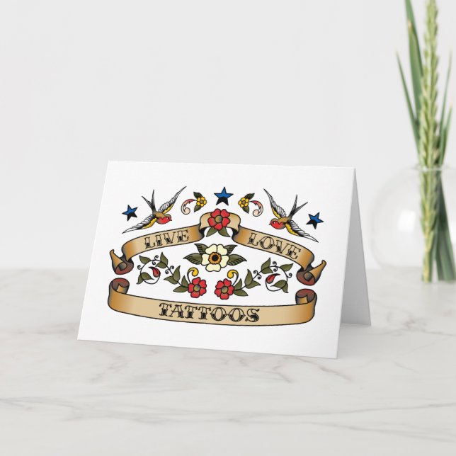 Carte Love Tattoos (Devant)