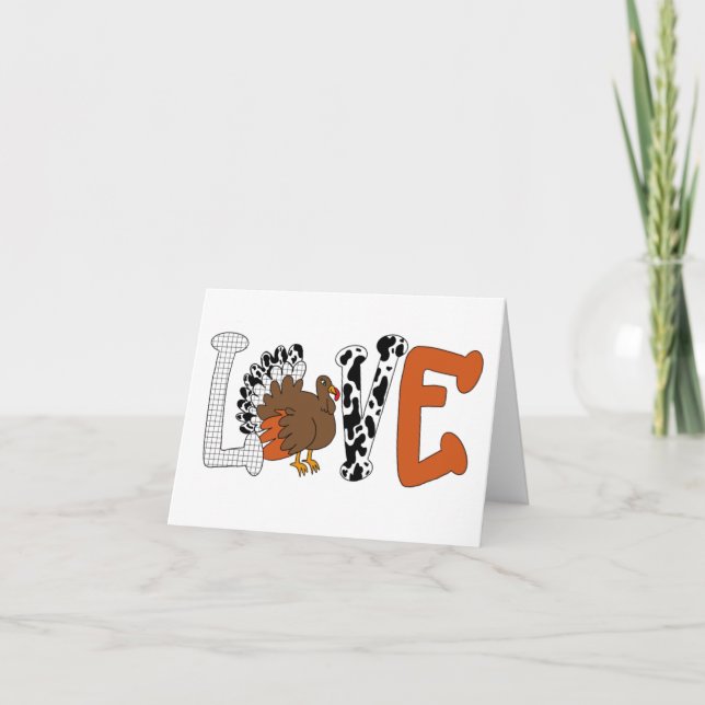 Carte Love Thanksgiving (Devant)