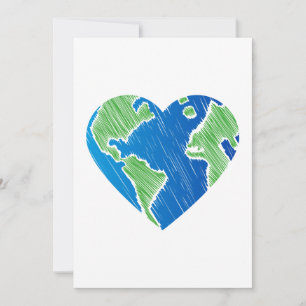 Carte Love the Planet Jour des terres Recycle