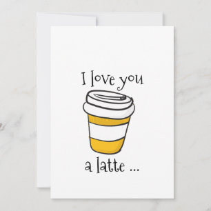 Carte Love You a Latte Anniversary Card