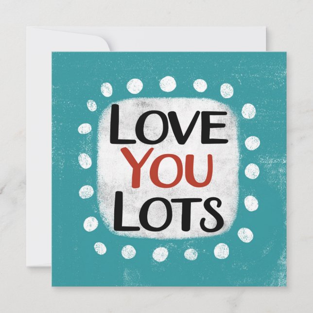 Carte Love You Love Greeting Card (Devant)
