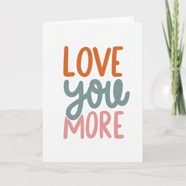 Carte Love You More Card (Devant)