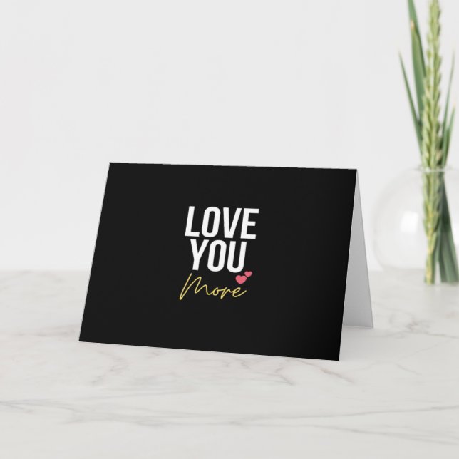 Carte Love You More Elegant Style  (Devant)