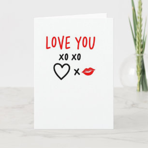 Carte Love You Xo Xo