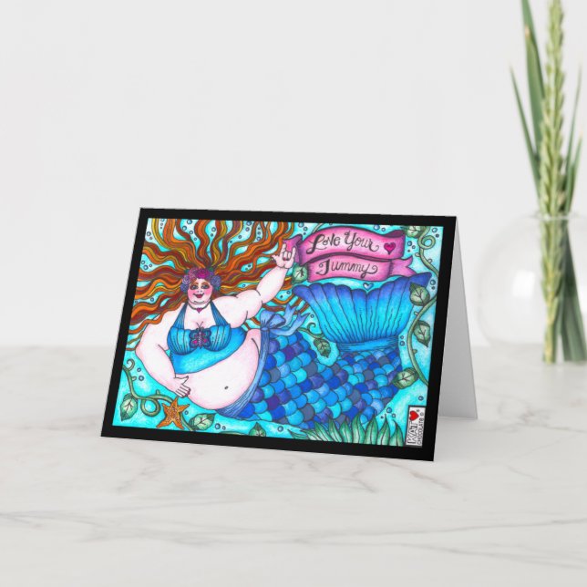 Carte Love Your Tummy Mermaid Card (Devant)