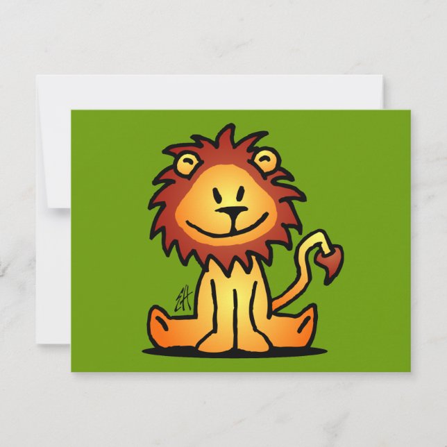 Carte Lovely Lion (Devant)
