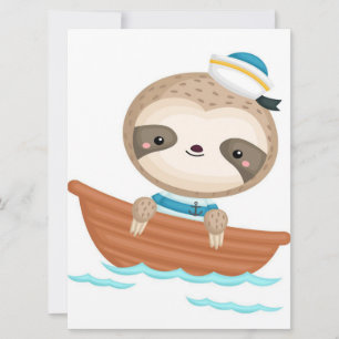 Carte Lovely So Lazy Sloth   Cadeau pour enfants   Drôle