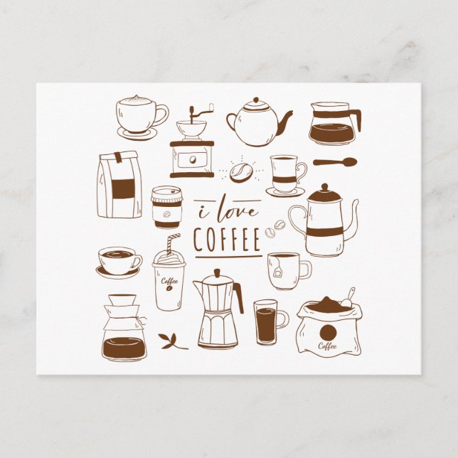 Carte Lover Café - Addict à la caféine -Coupe -Bar (Devant)