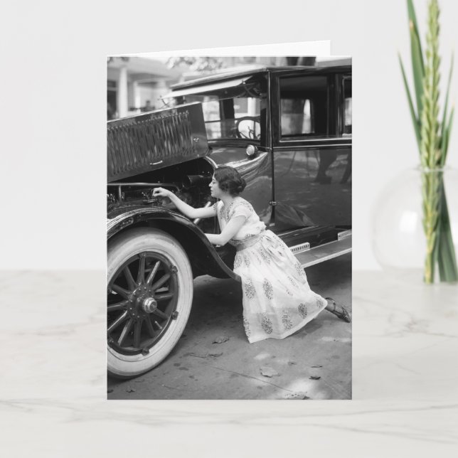 Carte Loving My Old Car, années 1920 (Devant)