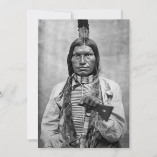 Carte Low Dog - Photo vintage amérindienne