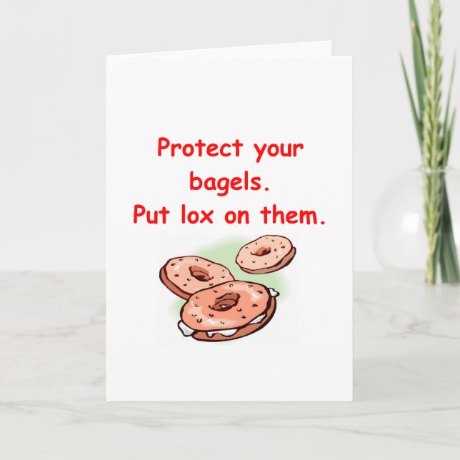 Carte lox et bagels (Devant)