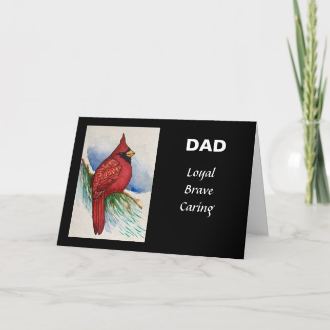 Carte Loyal Brave Cardinal Cardinal Rouge (Devant)