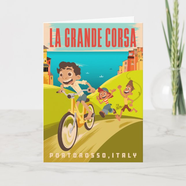 Carte Luca | Illustration La Grande Corsa (Devant)