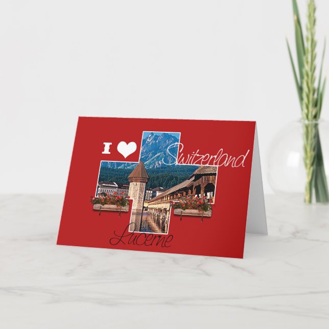 Carte Lucerne - Carte, Salutation (Devant)