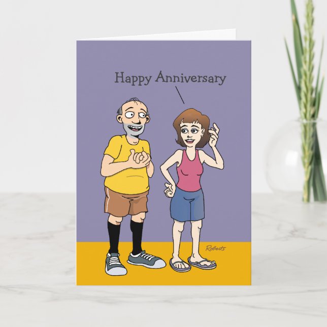 Carte Luckiest Husband sur Terre Anniversaire (Devant)
