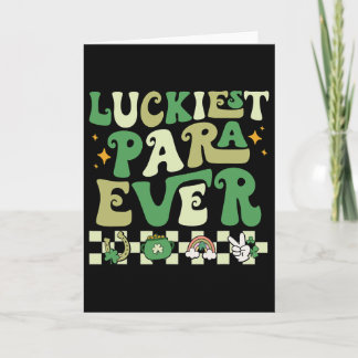 Carte Luckiest Para Ever Lucky St Patrick's Day Paraprof