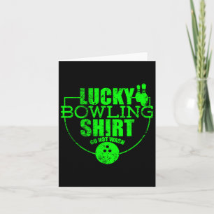 Carte Lucky Bowling Shirt Ne Pas Laver Citation Drôle Po