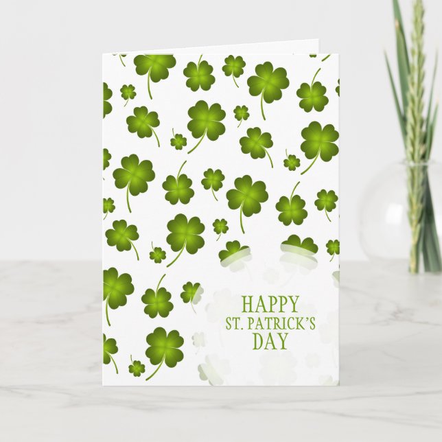 Carte Lucky Clover St. Patrick's Day (Devant)