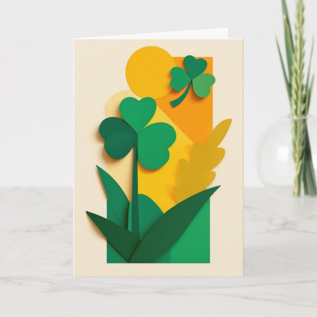 Carte Lucky Clover Sunrise (Devant)