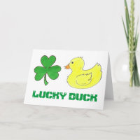 Lucky Duck Shamrock St. Patrick's Day Bonne chance