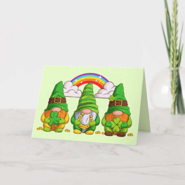 Carte Lucky Leprechaun Gnomes (Devant)