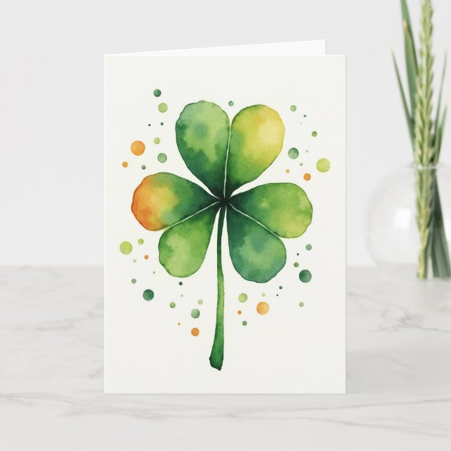 Carte Lucky Shamrock Art Card (Devant)