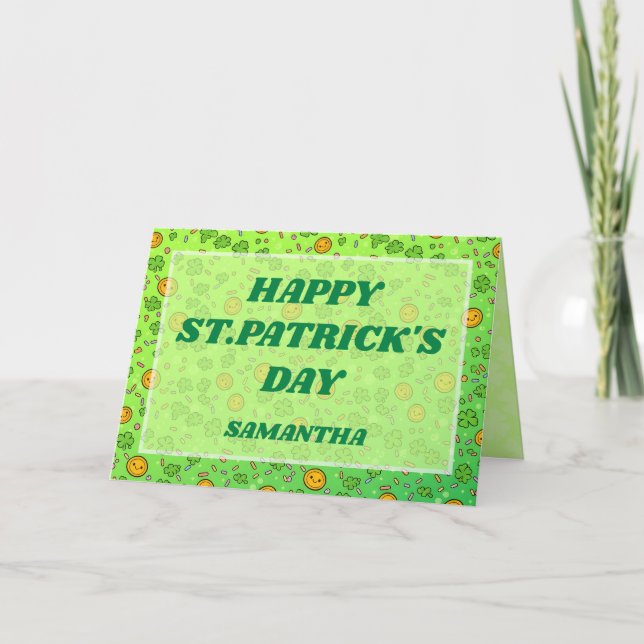 Carte Lucky Sprinkles St. Patrick’s Day Card (Devant)
