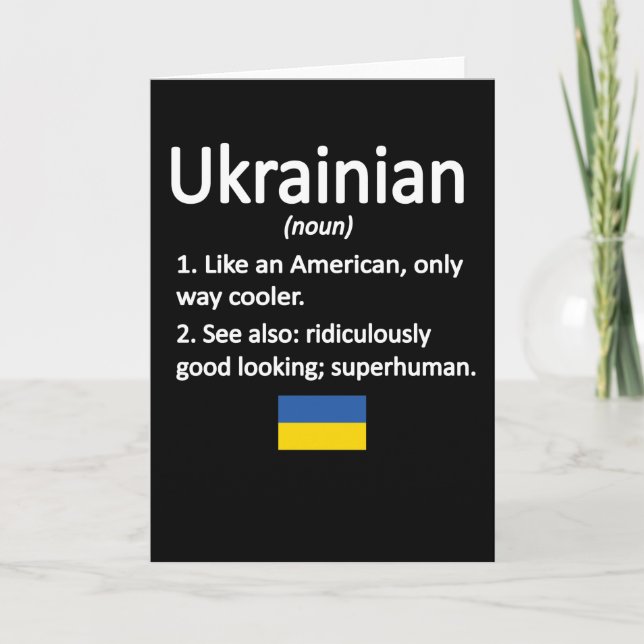 Carte L'Ukraine, racines ukrainiennes, drapeau de l'héri (Devant)
