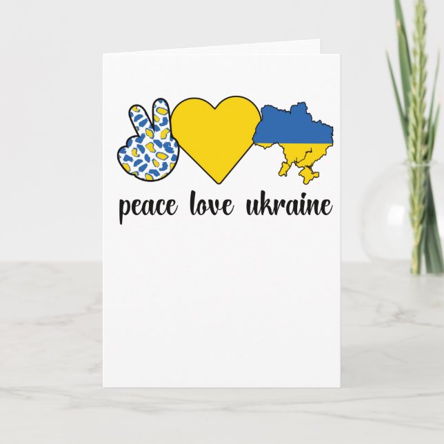 Carte L'Ukraine, racines ukrainiennes, drapeau de l'héri (Devant)
