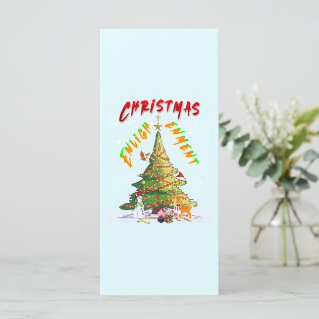 Carte Lumière de Noël (Debout devant)