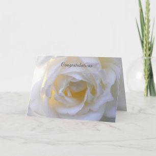 Carte Lumière douce rose blanche