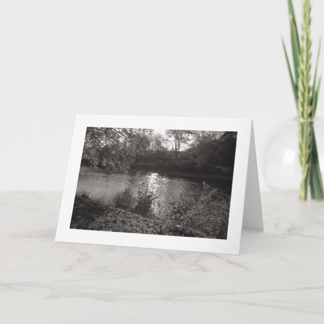 Carte Lumière du soleil sur le Taff, Bute Park, Cardiff  (Devant)