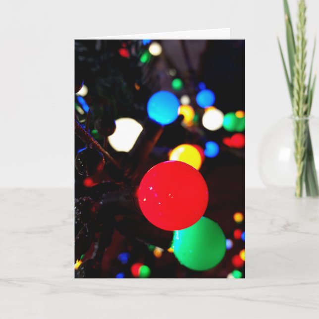 Carte Lumières de Noël (Devant)