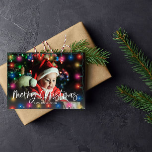 Carte Lumières de Noël et photo