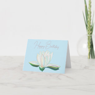 Carte Lumineuse de lotus blanc