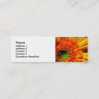 Carte lumineuse de profil de fleur