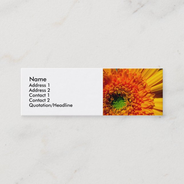Carte lumineuse de profil de fleur (Devant)