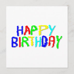 Carte Lumineux et colorés. 
Joyeux anniversaire.