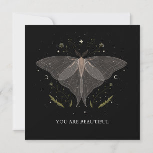 Carte Luna Moth - Vous êtes Belle