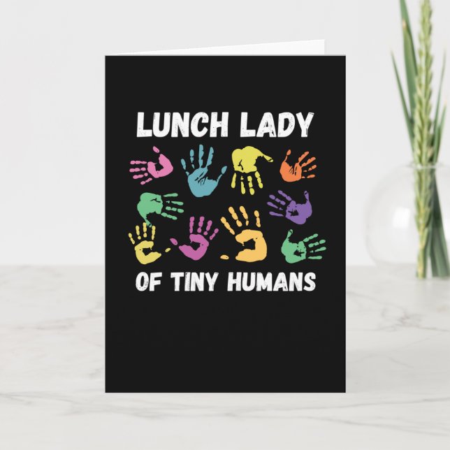 Carte Lunch Lady Gift School Cafétéria (Devant)