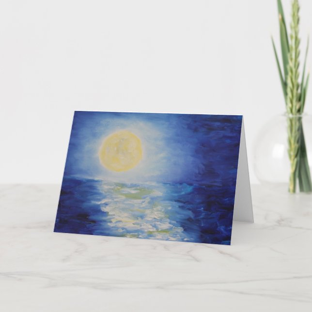 Carte Lune au-dessus du lac Michigan II (détails) (Devant)