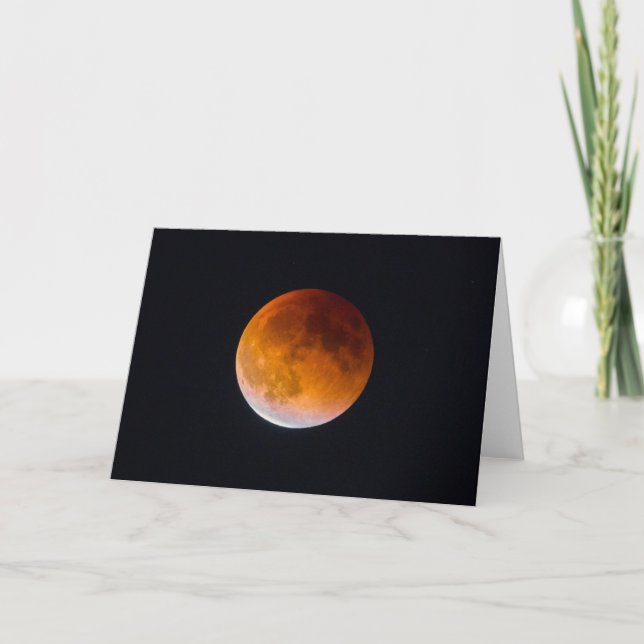 Carte Lune bleue Éclipse lunaire | État de Washington (Devant)