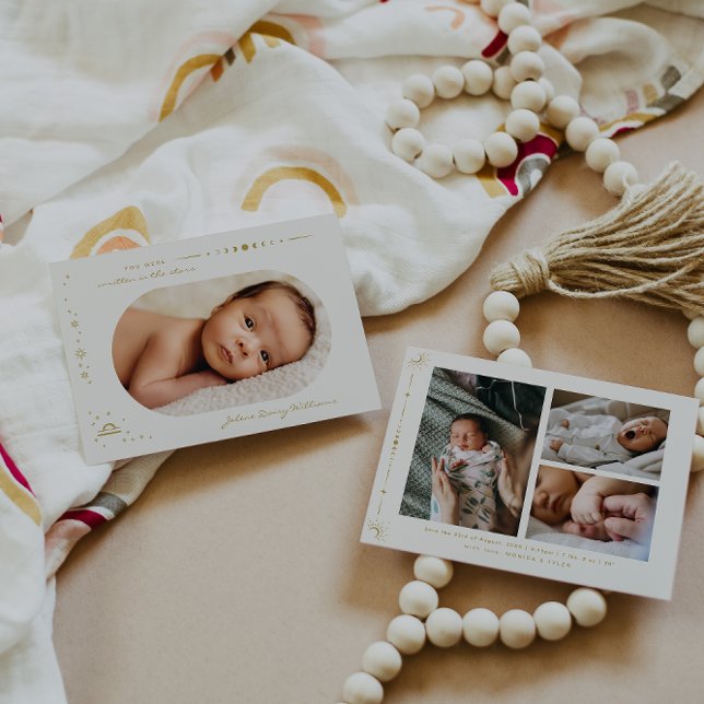 Carte Lune céleste et étoiles Zodiac | Libra (Créateur téléchargé)