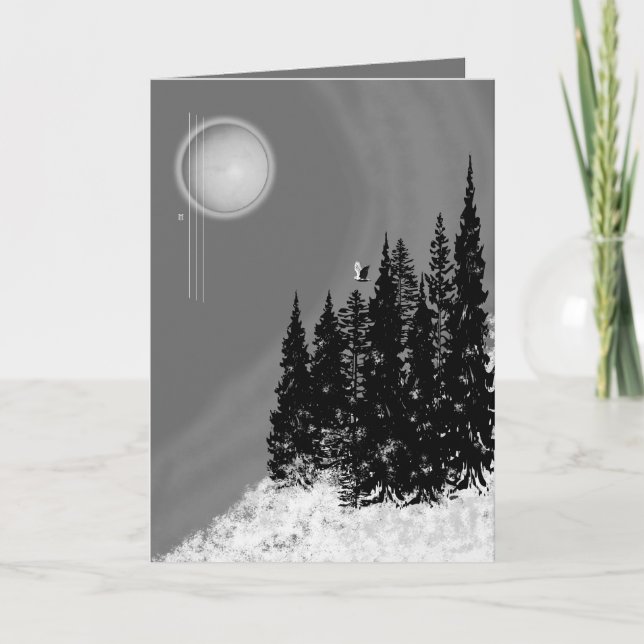 Carte Lune d'hiver (Devant)