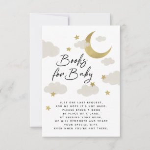 Carte Lune et étoiles Livres Baby showers pour bébé