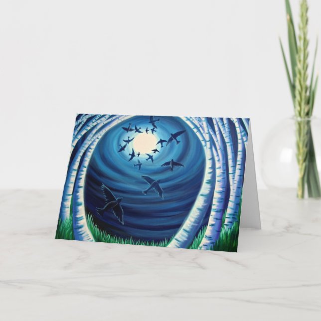 Carte Lune et Oiseaux, Ascendant (Devant)