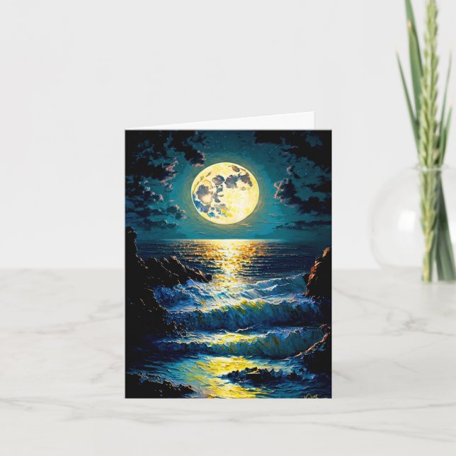 Carte Lune sur l'eau (Devant)