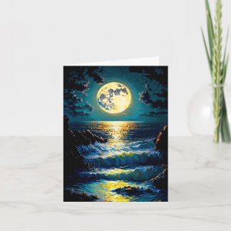 Carte Lune sur l'eau